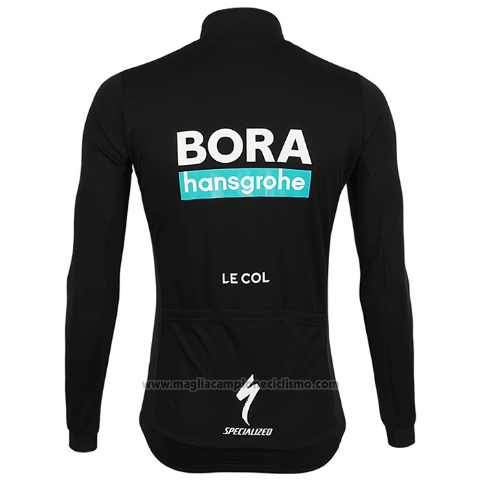 2022 Abbigliamento Ciclismo Bora-Hansgrone Nero Manica Lunga e Salopette